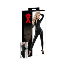 LATE X LATEX - hosszúujjú női overall (fekete) bőr, lakk, latex eszköz