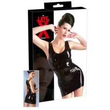 LATE X LATEX - ujjatlan miniruha (fekete) bőr, lakk, latex eszköz