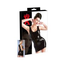 LATE X LATEX - ujjatlan miniruha (fekete) bőr, lakk, latex eszköz