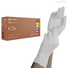  Latex vizsgálókesztyű Mercator Comfort Púdermentes 100 db védőkesztyű