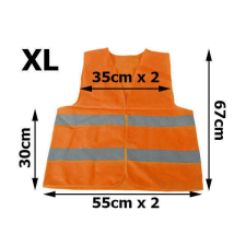 Láthatósági mellény narancs xl-es méret láthatósági ruházat