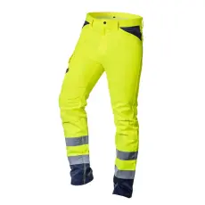  Láthatósági Munkásnadrág, VISIBILITY, 60% pamut, 40% polyester, 260 gsm, citromsárga, XXL