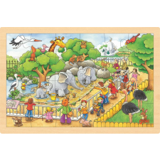 Látogatás az állatkertben fa puzzle 24 darabos puzzle, kirakós