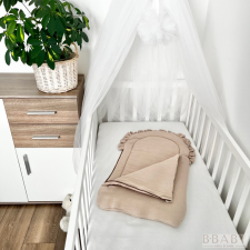 Latte Ölelés – Cipzáros babatakaró 70×40 cm | Duplagéz, antiallergén töltet, 100% pamut babaágynemű, babapléd