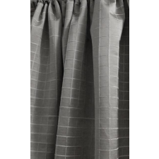 Látvány Textil Kft Dekor sötétítő függöny szürke zsenília kockás szatén 250x140cm lakástextília
