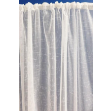 Látvány Textil Kft Dreher sable fehér Milena kész függöny 100x190cm  bújtatós lakástextília