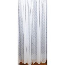Látvány Textil Kft Fehér jaquard kész függöny AG-68 geometrikus mintás 147x300cm lakástextília