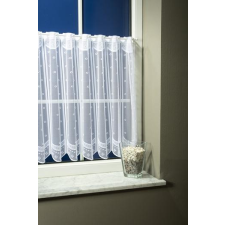 Látvány Textil Kft Fehér jaquard vitrage függöny apró mintás 60x100cm lakástextília