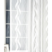 Látvány Textil Kft Fehér jaquard vitrage függöny hullámos 3899 90x100cm lakástextília