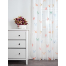 Látvány Textil Kft Fehér voila fényáteresztő gyerek kész függöny 235x150cm szines lepkés lakástextília