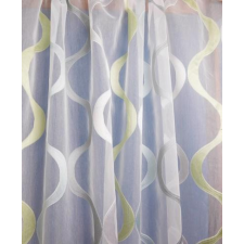 Látvány Textil Kft Kész függöny organza zöld vízkék szürke hullám minta 180x180cm lakástextília