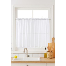 Látvány Textil Kft Noppos fehér sable vitrage függöny 75x80cm lakástextília
