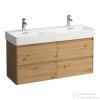 Laufen BASE 2.0 117x40 cm-es, 4 fiókos alsószekrény VAL H814282 mosdóhoz, vad tölgy H4114241082671