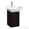 Laufen Base 31,7x33,9x51,5 cm-es 1 ajtós alsószekrény eloxált alumínium fogantyúval,H815302 mosdóhoz,balos,sötétbarna szil H4030211102631