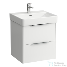Laufen Base 52x44 cm-es 2 fiókos alsószekrény H810962 mosdóhoz,fényes fehér H4021721102611 fürdőszoba bútor