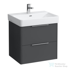 Laufen Base 57x44 cm-es 2 fiókos alsószekrény H810963 mosdóhoz,traffic grey H4022321102661 fürdőszoba bútor