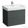 Laufen Base 66,5x44 cm-es 2 fiókos alsószekrény H810967 mosdóhoz,traffic grey H4023321102661