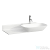Laufen Ino 90x45 cm-es mosdó túlfolyó nélkül,pult a bal oldalon,fehér H8133010001111