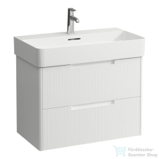 Laufen JUNA 72x40 cm alsószekrény, 2 fiók, VAL H810284 mosdóhoz, matt fehér H4116221092601 fürdőszoba bútor