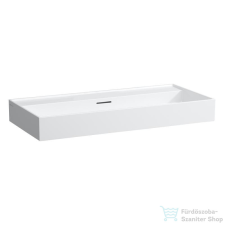 Laufen Kartell 100x46 cm-es csiszolt aljú mosdó csaplyuk nélkül,matt fehér H8163377571091 szaniter