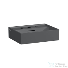 Laufen Kartell 45x34 cm-es mosdó 3 csaplyukkal,Graphite matt H8153307581081 szaniter
