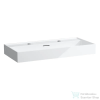 Laufen Kartell By Laufen 100x46 cm-es mosdó 2 csaplyukkal,LCC bevonattal,fehér H8103374001071