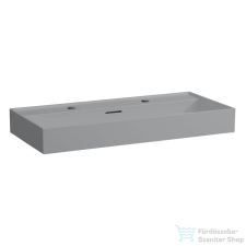 Laufen Kartell By Laufen 100x46 cm-es mosdó 2 csaplyukkal,Matt szürke H8103377591071 szaniter