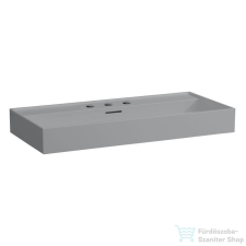 Laufen Kartell By Laufen 100x46 cm-es mosdó 3 csaplyukkal,Matt szürke H8103377591081 szaniter