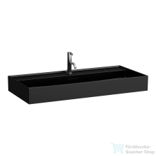 Laufen Kartell By Laufen 100x46 cm-es mosdó egy csaplyukkal,matt fekete H8103377161041 szaniter