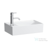Laufen Kartell By Laufen 46x28 cm-es kézmosó,bal oldali csaplyukkal, speciális rejtett lefolyóval,LCC bevonattal, H8153354001111