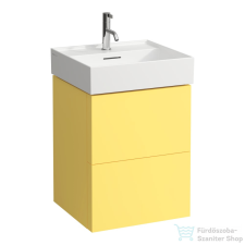 Laufen Kartell By Laufen 48x45 cm-es két fiókos alsószekrény H810332 mosdóhoz,Mustard Yellow H4075090336441 fürdőszoba bútor