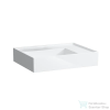 Laufen Kartell By Laufen 60x46 cm-es csaplyuk nélküli mosdó,speciálisan fedett lefolyóval,LCC Active bevonattal,fehér H810334A001121
