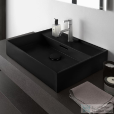 Laufen Kartell By Laufen 60x46 cm-es csiszolt aljú mosdó,matt fekete H8163337161041 szaniter