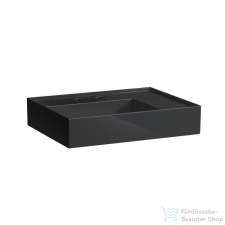 Laufen Kartell By Laufen 60x46 cm-es mosdó 2 csaplyukkal,fényes fekete H8183340208151 szaniter