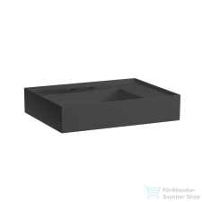 Laufen Kartell By Laufen 60x46 cm-es mosdó 2 csaplyukkal,graphite matt H8183347588151 szaniter