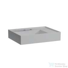 Laufen Kartell By Laufen 60x46 cm-es mosdó 2 csaplyukkal,matt szürke H8183347598151 szaniter