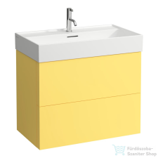 Laufen Kartell By Laufen 78,5x45 cm-es 2 fiókos alsószekrény H810336 mosdóhoz,Mustard Yellow H4075920336441 fürdőszoba bútor