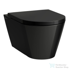 Laufen Kartell By Laufen mélyöblítésű fali rimless wc,fényes fekete H8203370200001 szaniter