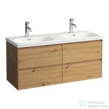 Laufen Lani 118 cm-es 4 fiókos alsószekrény H814081 mosdóhoz,Vad tölgy H4035741122671 fürdőszoba bútor