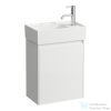 Laufen Lani 43,5 cm-es 1 ajtós alsószekrény H815334 mosdóhoz ajtózsanér jobb oldalon, matt fehér H4039021122601