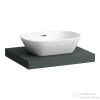Laufen LANI 58,5 cm-es mosdópult konzollal, középső kivágással, mosdó nélkül, traffic grey H4046411122661