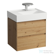 Laufen Lani 60 alsószekrény, 2 fiókkal, H810335 mosdóhoz, Vad tölgy H4039421122671 fürdőszoba bútor