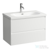 Laufen Lani 78,5 cm-es 2 fiókos alsószekrény H810087 mosdóhoz,matt fehér H4035521122601