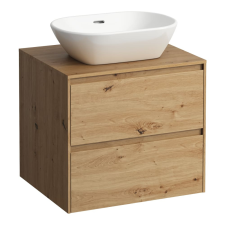 Laufen Lani Pultos Alsószekrény 2 fiókkal kivágással középen 585 mm Vad tölgy fürdőszoba bútor