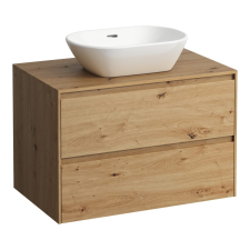 Laufen Lani Pultos Alsószekrény 2 fiókkal kivágással középen 785 mm Vad tölgy fürdőszoba bútor