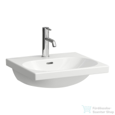 Laufen Lua 50x46 cm-es csiszolt aljú mosdó egy csaplyukkal, LCC bevonattal,H8160814001041 szaniter