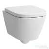 Laufen MEDA Silent Flush perem nélküli kompakt fali WC ülőke nélkül,LCC bevonattal,fehér H8201134000001