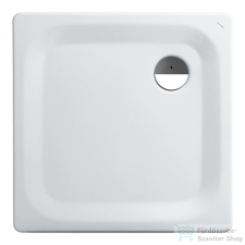 Laufen Platina 80x80 cm-es acéllemez zuhanytálca szifon nélkül, matt fehér H2150017570401 kád, zuhanykabin