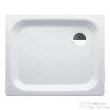 Laufen Platina 90x75 cm-es acéllemez zuhanytálca szifon nélkül, matt fehér H2150137570401 kád, zuhanykabin