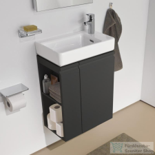 Laufen Pro S 47x27x5x60 cm-es 1 ajtós alsószekrény H815954 mosdóhoz jobbos ajtóval,bal oldali polccal,grafit H4830020954801 fürdőszoba bútor